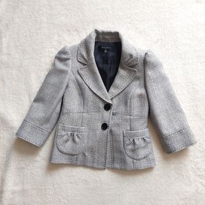 Nine West Peplum Blazer with 3/4 Sleeves